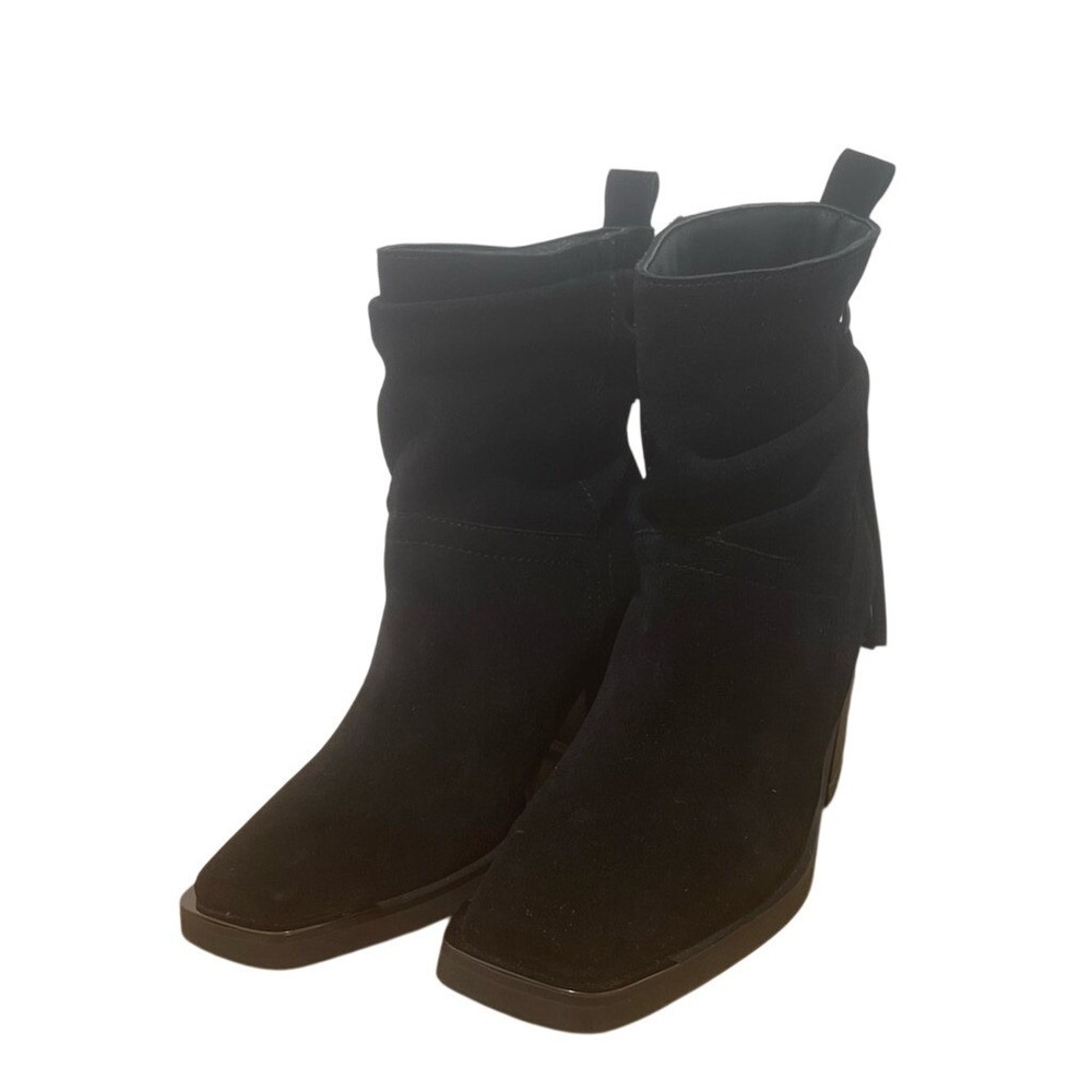 Vince Camuto Dremmia Slouch Suede‎ Ankle Boot Size 5/35 Color Black NEW